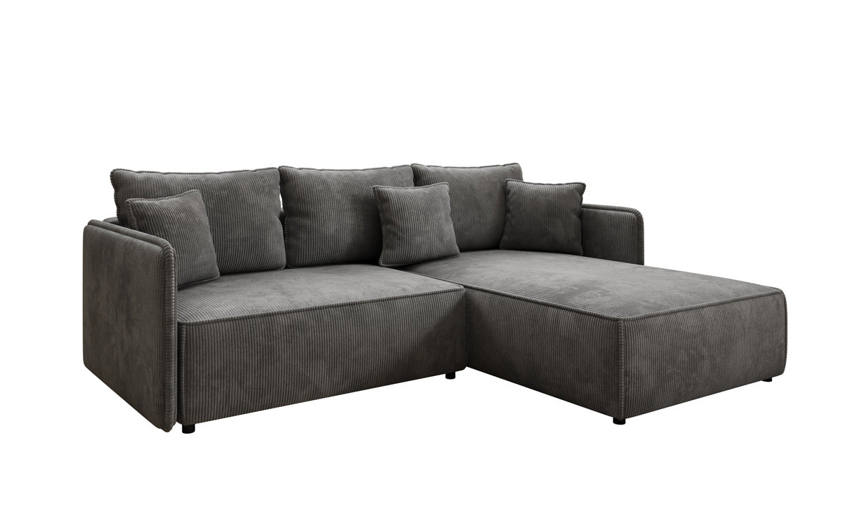 Designer Sofa Marlen mit Schlaf- und Klappfunktion in Cord