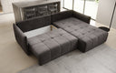 Designer Ecksofa Velaro mit Schlaf- und Klappfunktion in Samt