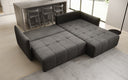 Designer Ecksofa Velaro mit Schlaf- und Klappfunktion in Samt