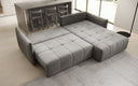 Designer Ecksofa Velaro mit Schlaf- und Klappfunktion in Samt