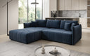 Designer Ecksofa Velaro mit Schlaf- und Klappfunktion in Samt
