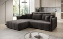 Designer Ecksofa Velaro mit Schlaf- und Klappfunktion in Samt