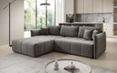 Designer Ecksofa Velaro mit Schlaf- und Klappfunktion in Samt
