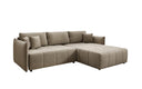 Designer Ecksofa Velaro mit Schlaf- und Klappfunktion in Samt