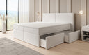 Boxspringbett Ophelia mit Schubladen in Samt
