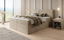 Boxspringbett Ophelia mit Schubladen in Samt