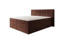 Boxspringbett Ophelia mit Schubladen in Samt