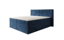 Boxspringbett Ophelia mit Schubladen in Samt