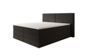 Boxspringbett Ophelia mit hochklappbarem Stauraum in Teddy Bouclé