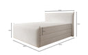 Boxspringbett Liana II mit hochklappbarem Stauraum in Samt
