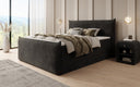 Boxspringbett Liana II mit hochklappbarem Stauraum in Samt