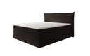 Boxspringbett Liana mit hochklappbarem Stauraum in Teddy Bouclé