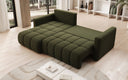 Designer Ecksofa Beatrice mit Schlaf- und Klappfunktion in Bouclé