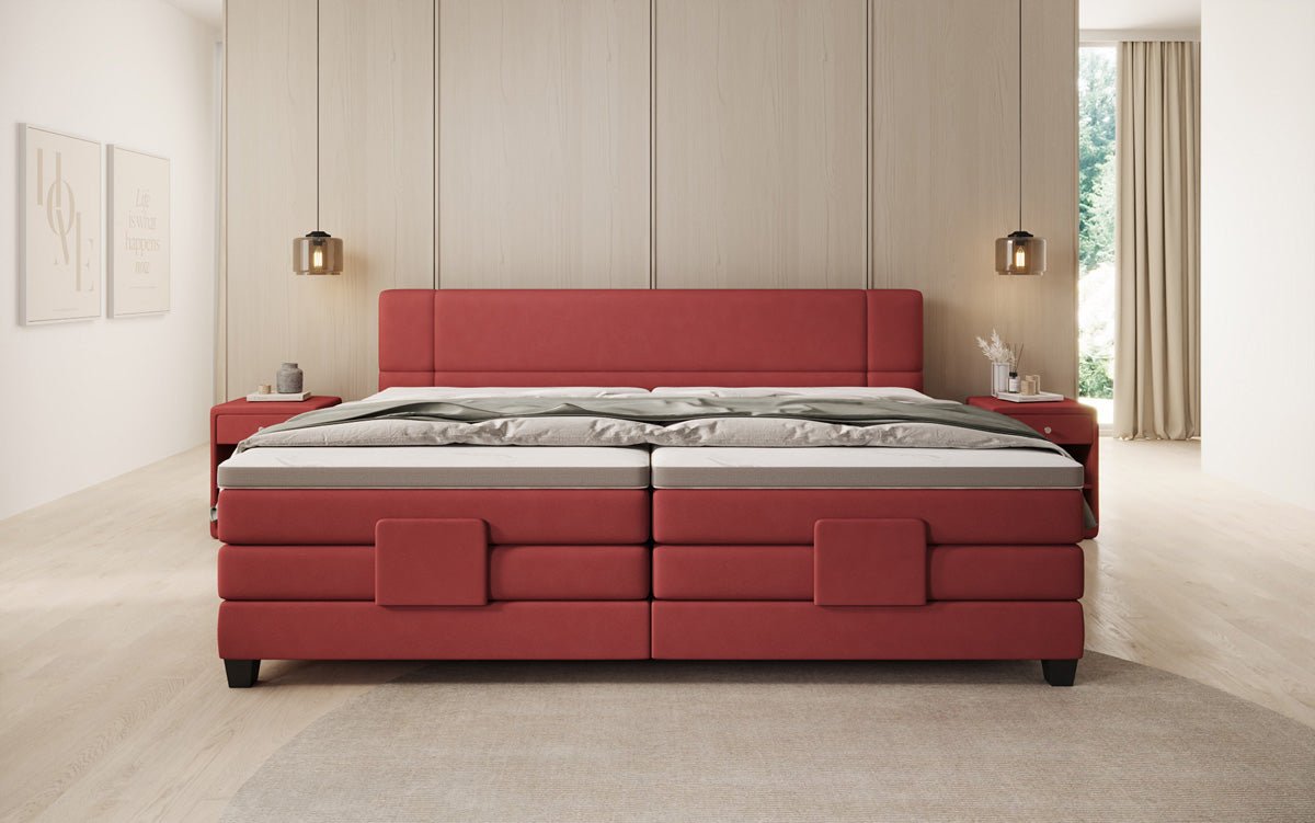 Familien Boxspringbett Noela 220/240x200 elektrisch verstellbar in Stoff