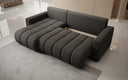 Designer Ecksofa Giulio mit Schlaf- und Klappfunktion in Bouclé