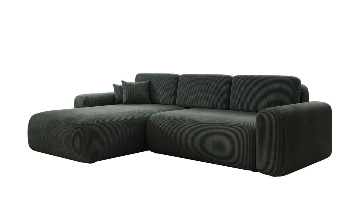 Designer Sofa Lola mit Schlaf- und Klappfunktion in Cord