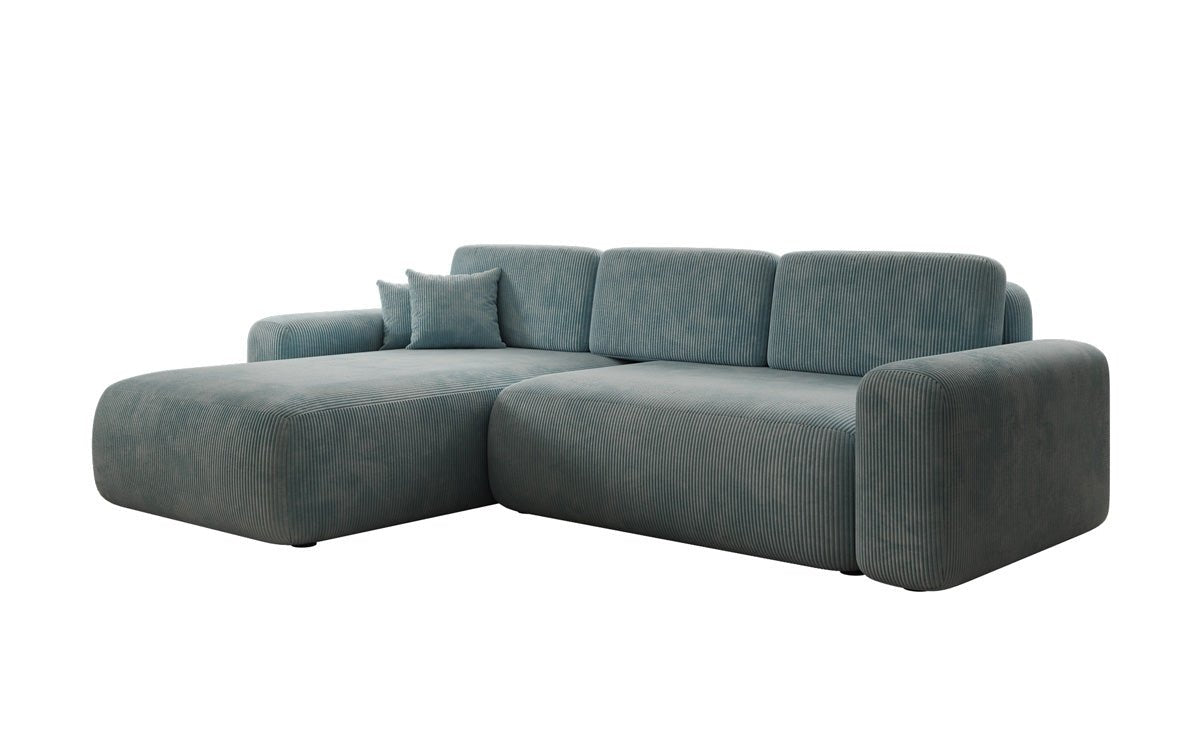 Designer Sofa Lola mit Schlaf- und Klappfunktion in Cord