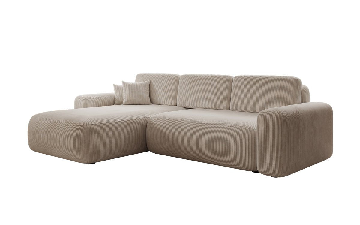 Designer Sofa Lola mit Schlaf- und Klappfunktion in Cord