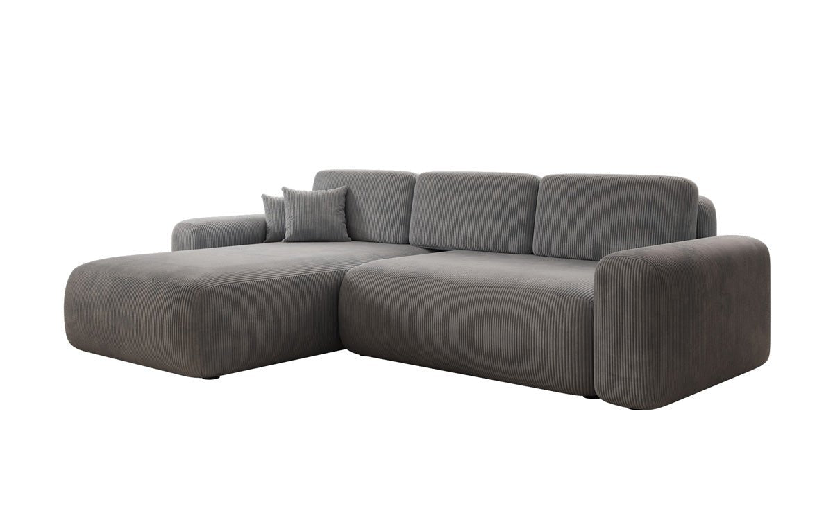 Designer Sofa Lola mit Schlaf- und Klappfunktion in Cord