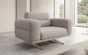 Designer Sofa-Sessel Torino mit Armlehnen in Bouclé