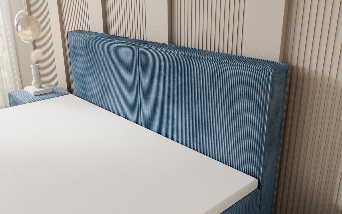 Boxspringbett Elara mit Schwebeoptik in Cord