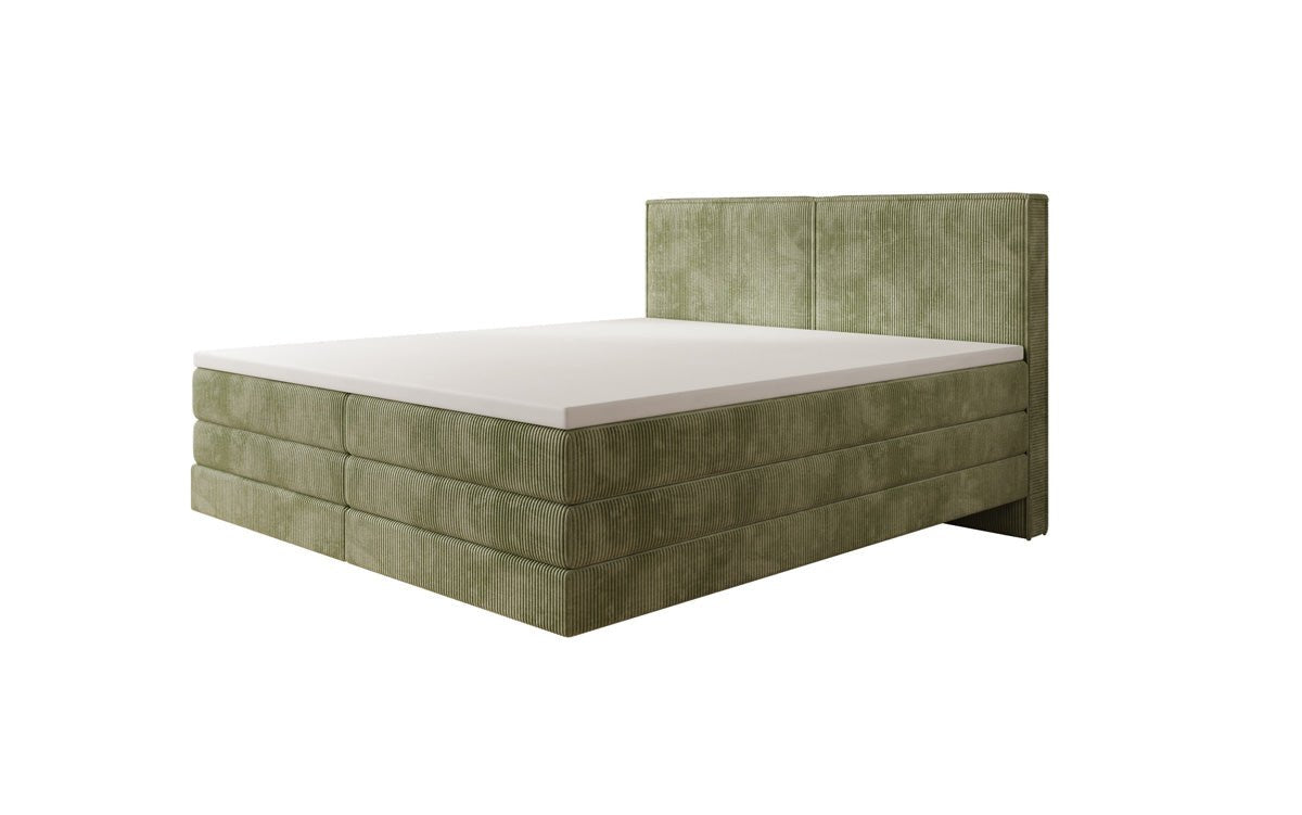 Boxspringbett Elara mit Schwebeoptik in Cord