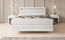 Boxspringbett Menzogna mit Schwebeoptik und LED in Samt
