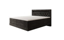 Boxspringbett Menzogna mit Schwebeoptik und LED in Samt