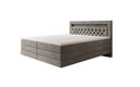 Boxspringbett Menzogna mit Schwebeoptik und LED in Samt