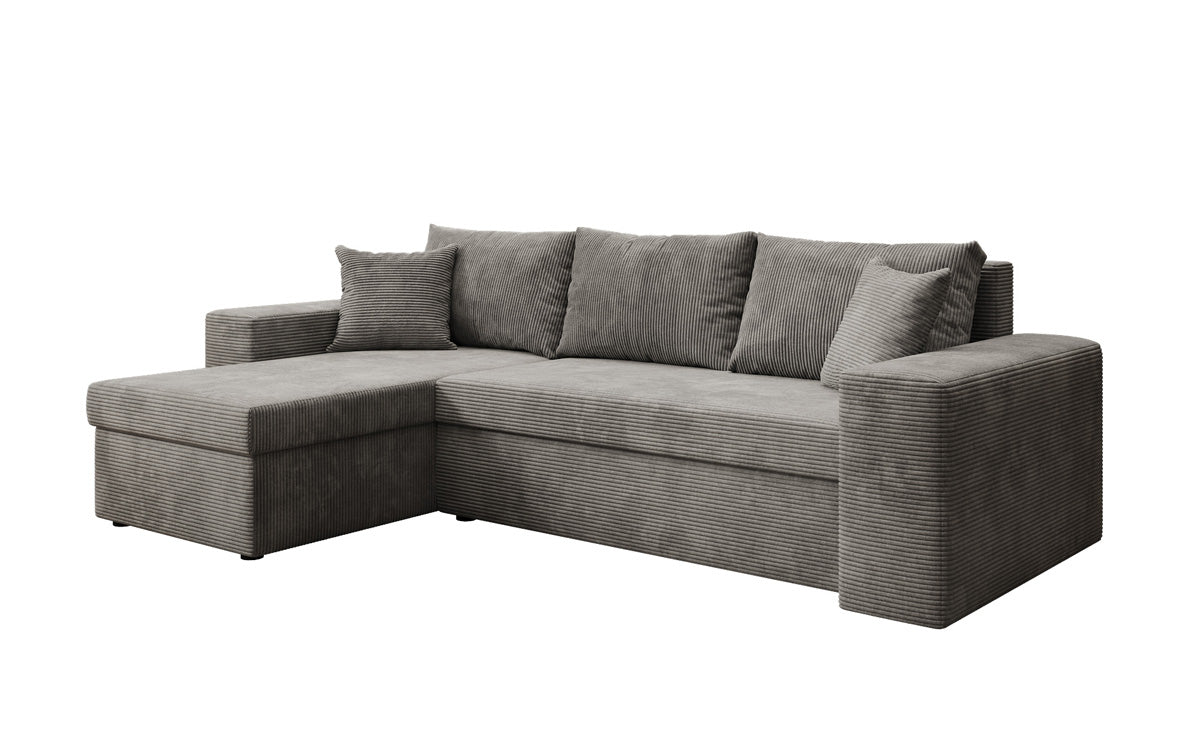 Designer Sofa Denver Cord mit Schlaf- und Klappfunktion