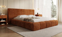 Designer Polsterbett Elise in Cord mit Stauraum