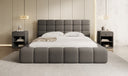 Designer Polsterbett Marshmallow in Teddy Bouclé mit Stauraum