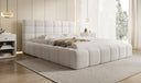 Designer Polsterbett Marshmallow in Teddy Bouclé mit Stauraum