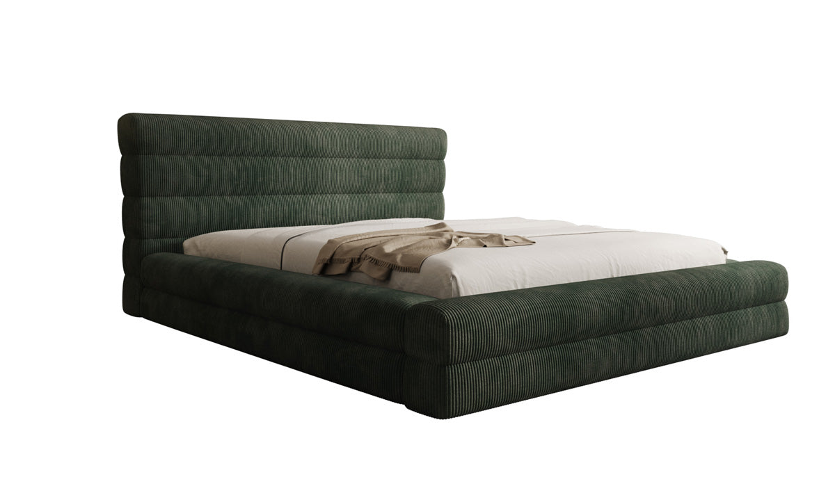 Designer Polsterbett Maren Cord mit Stauraum