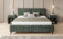 Designer Polsterbett Nelly in Cord mit Stauraum