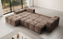 Designer Ecksofa Aila mit Schlaf- und Klappfunktion in Cord