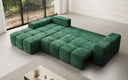 Designer Ecksofa Aila mit Schlaf- und Klappfunktion in Cord