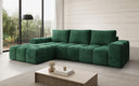 Designer Ecksofa Aila mit Schlaf- und Klappfunktion in Cord