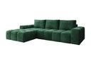 Designer Ecksofa Aila mit Schlaf- und Klappfunktion in Cord