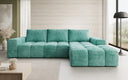 Designer Ecksofa Aila mit Schlaf- und Klappfunktion in Cord