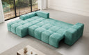Designer Ecksofa Aila mit Schlaf- und Klappfunktion in Cord