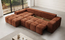 Designer Ecksofa Aila mit Schlaf- und Klappfunktion in Cord