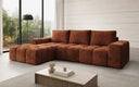 Designer Ecksofa Aila mit Schlaf- und Klappfunktion in Cord