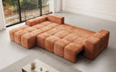Designer Ecksofa Aila mit Schlaf- und Klappfunktion in Cord