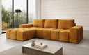 Designer Ecksofa Aila mit Schlaf- und Klappfunktion in Cord