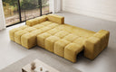 Designer Ecksofa Aila mit Schlaf- und Klappfunktion in Cord