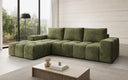 Designer Ecksofa Aila mit Schlaf- und Klappfunktion in Cord