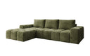 Designer Ecksofa Aila mit Schlaf- und Klappfunktion in Cord