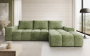 Designer Ecksofa Aila mit Schlaf- und Klappfunktion in Cord