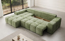 Designer Ecksofa Aila mit Schlaf- und Klappfunktion in Cord